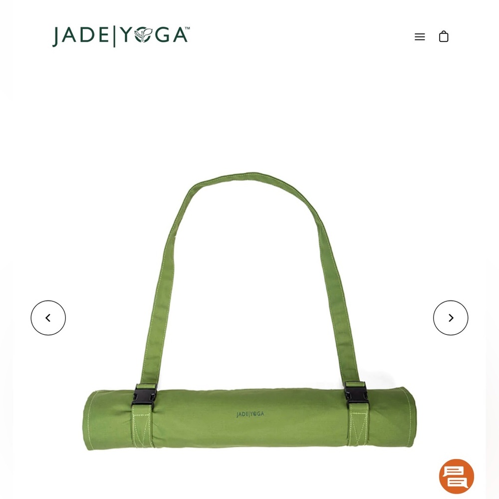 New with tags Jade Parkia Yoga Mat Carrier - Organic Cotton